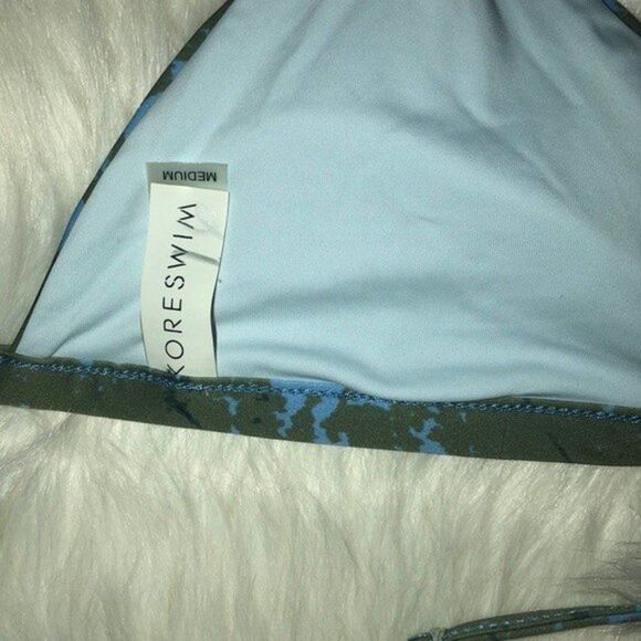 KORE SWIM Womens Size Medium Triangle Halter Bikini Top - Picture 5 of 5